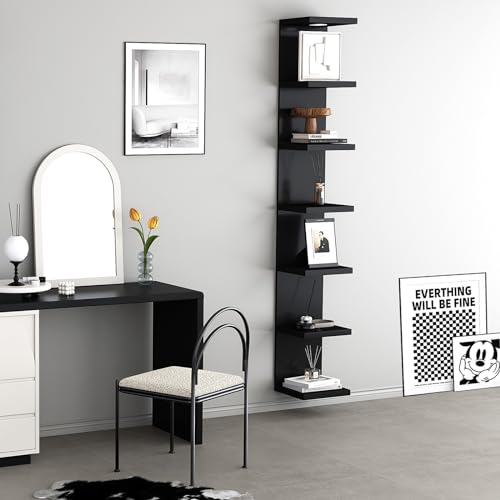 7 Tier Wall Shelf with LED Remote Control Light I987
