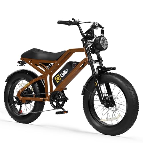 Electric Bike for Adults 1500W Peak Motor 20" Fat Tires 28MPH Removable Battery Dual Suspension 7-Speed M72522