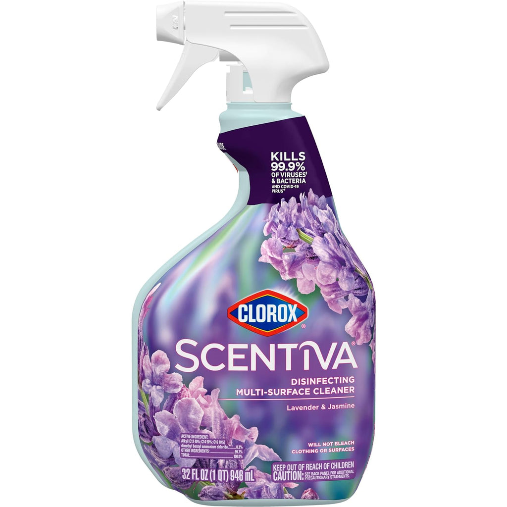 Disinfecting Multi-Surface Cleaner, Lavender and Jasmine, 32 Fl Oz B245