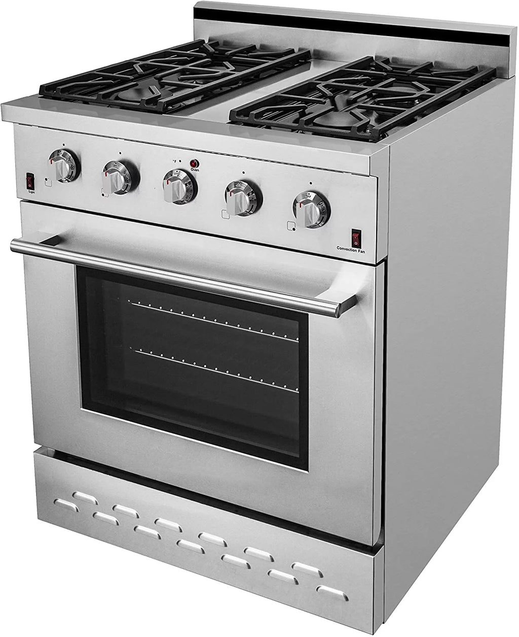 30" Stainless Steel Natural Gas Range with Convection Oven E198418