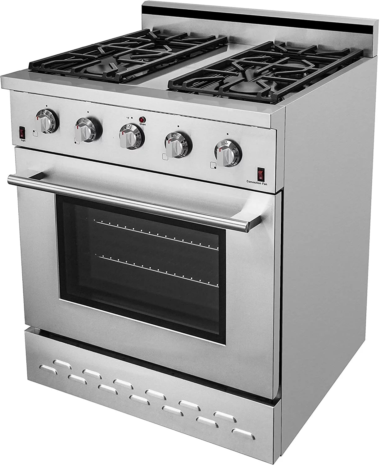 30" Stainless Steel Natural Gas Range with Convection Oven E198418