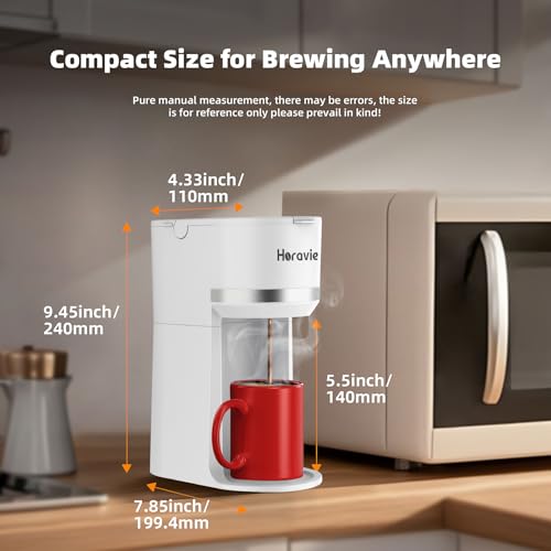 Single Serve Coffee Maker for K Cup and Ground Coffee, Fast Brew, Black L369987