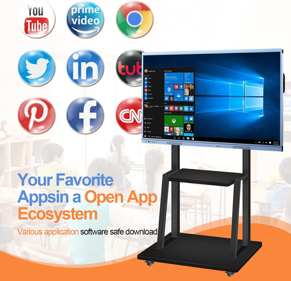 55 Inch 4K UHD Interactive Whiteboard for Classroom and Business V6761