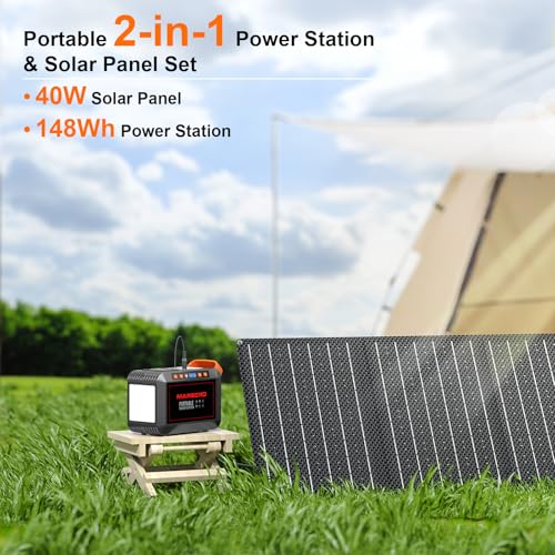 Portable Power Station 88Wh Camping Lithium Battery Solar Generator Fast Charging with AC Outlet N28722