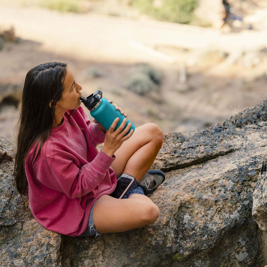 32 oz Wide Mouth Straw Lid Water Bottle A27395
