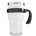 ALIENSX Tumbler Handle for YETI 30oz Rambler Cup, Anti Slip Travel Mug Grip Cup Holder for Stainless Steel Tumblers, Yeti, Ozark Trail, Sic and More Tumbler Mugs (Black)