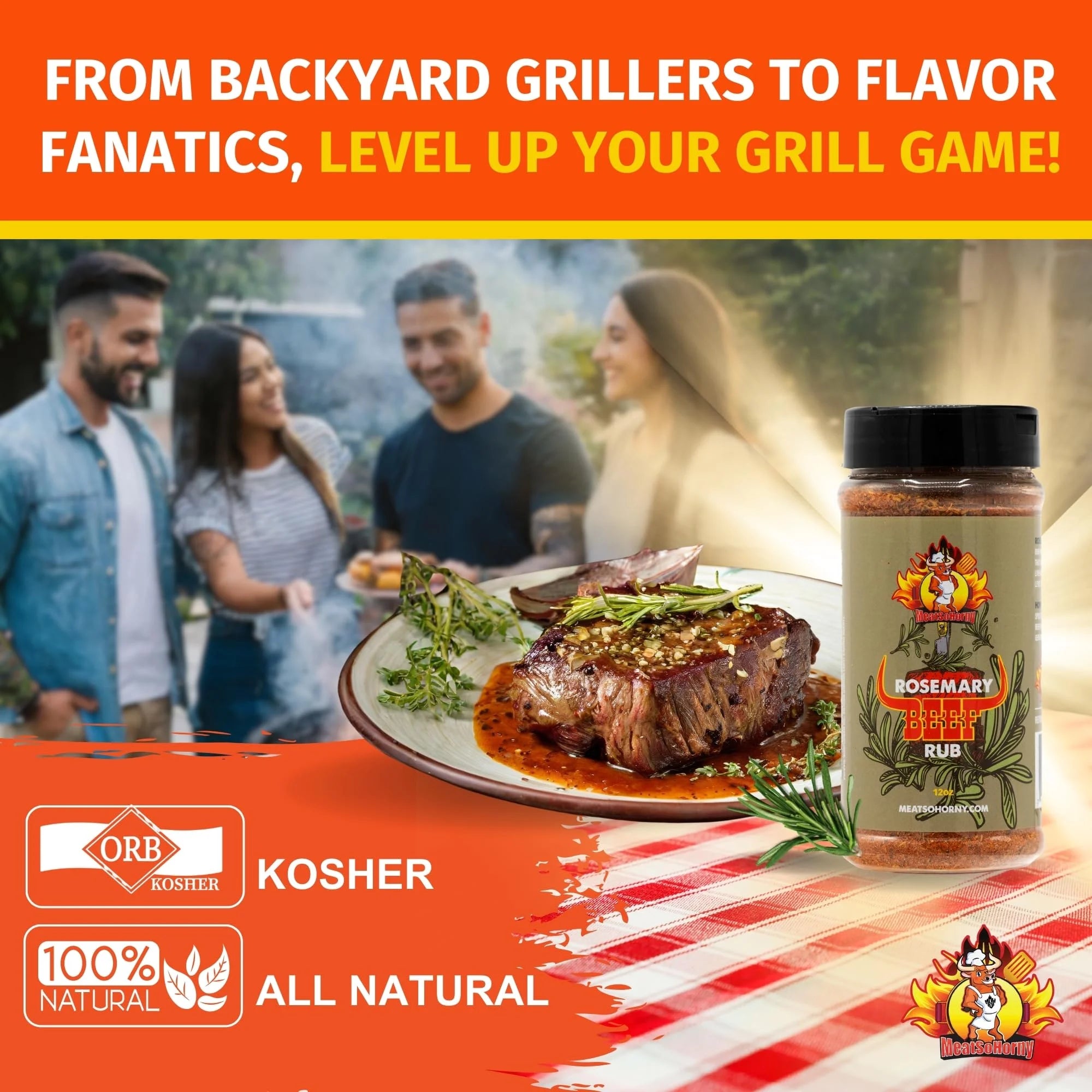 Rosemary Beef BBQ Rub for Smoking and Seasoning S36127