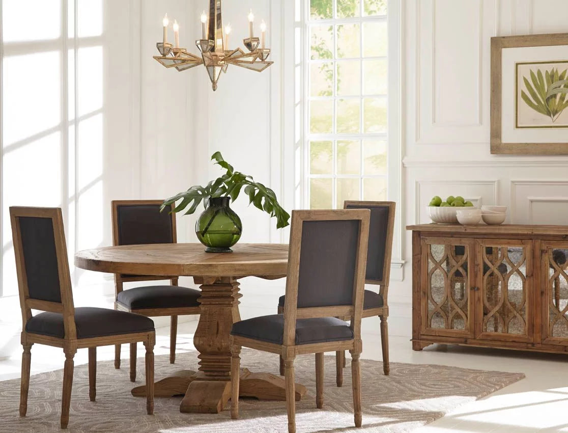 Reclaimed Elm Round Dining Table, 60-inch G4617