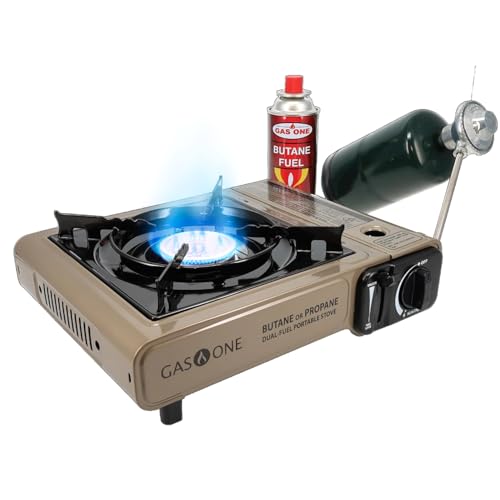 Portable Dual Fuel Camping Stove with Carrying Case C19821