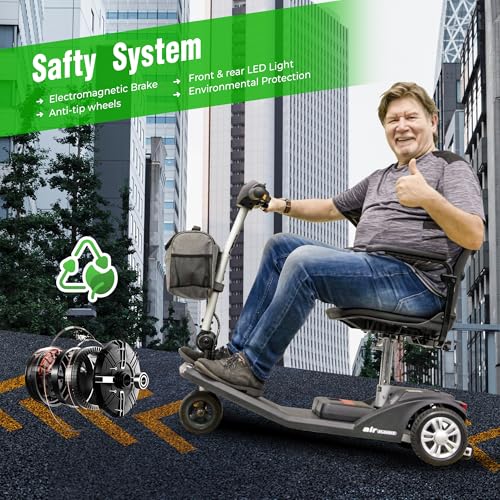 Folding Electric Mobility Scooter for Adults with Detachable Battery U226274