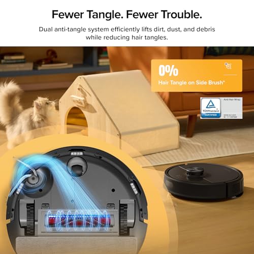 Robot Vacuum with Self-Empty Dock, 5500 Pa Suction, LiDAR Navigation E428049
