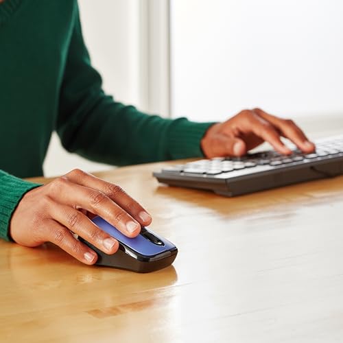 Wireless Optical Computer Mouse with USB Nano Receiver, Black P88471