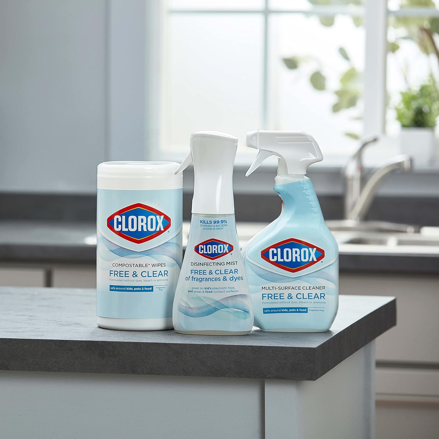 Disinfecting Mist Household Essentials, 2-Pack Spray and Refill K765772