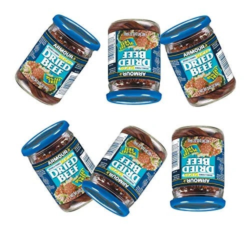 Sliced Dried Beef, Jarred Meat, 2.25 oz, 6 Count W340503