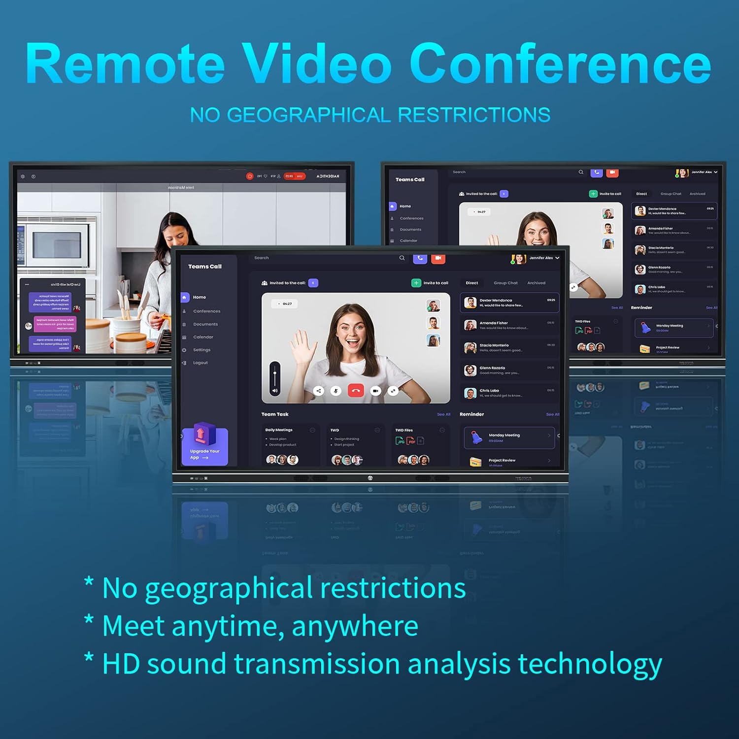 86inch 4K UHD Interactive Whiteboard for Conference T974080