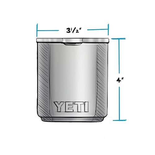 Vacuum Insulated Stainless Steel Stackable Lowball with Lid, 10 oz P764067