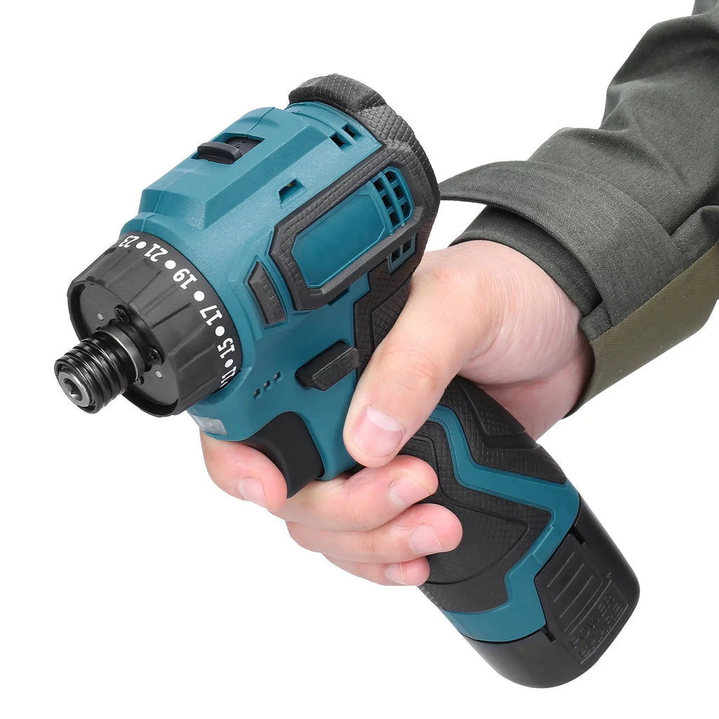 18V Electric Screwdriver, Torque Adjustable 2 Speed, Brushless Motor Repair Tool Kit R348620