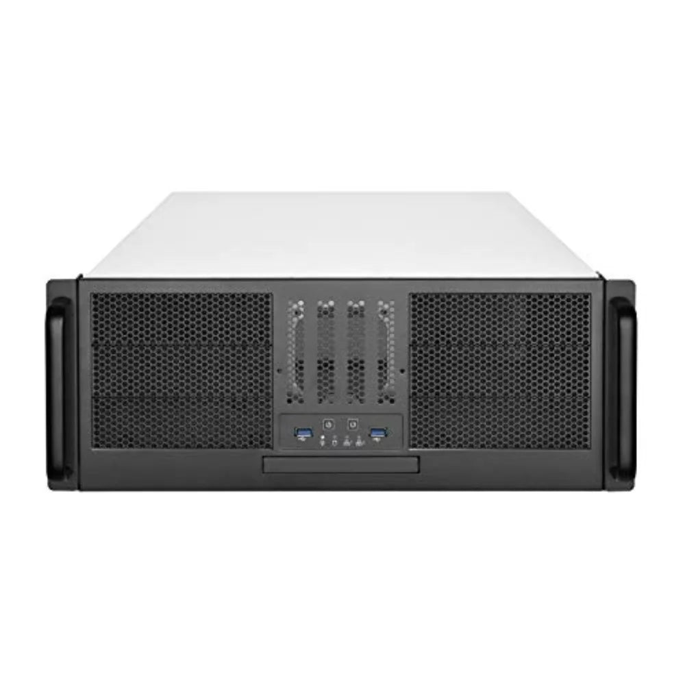 Rackmount server chassis with 6x 5.25" and 4x 3.5" drive bays H46128