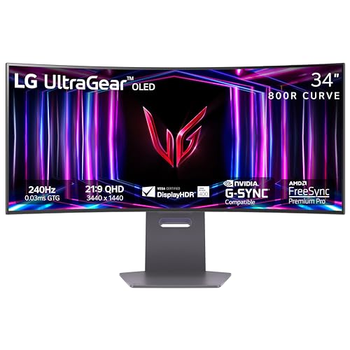 34 Inch Curved OLED Gaming Monitor with 4 Year Protection Plan Z878