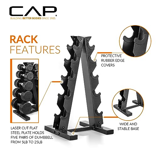 Dumbbell Set with Rack, 150lbs and 210lbs Options A94763