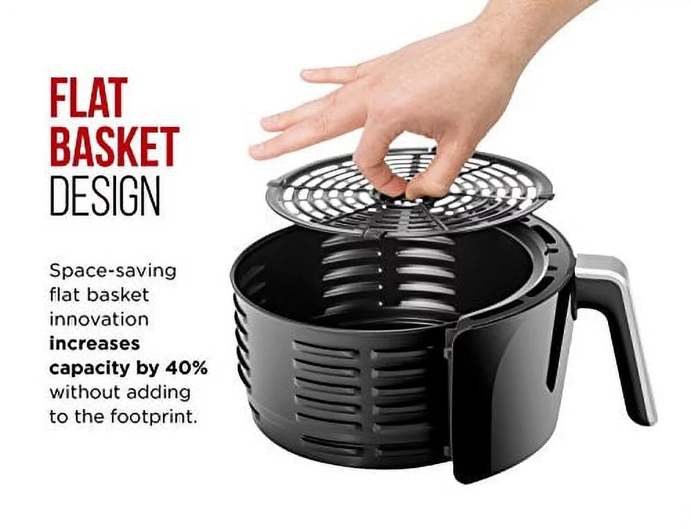6.5 liter air fryer oven with flat basket and 60 min timer K48671