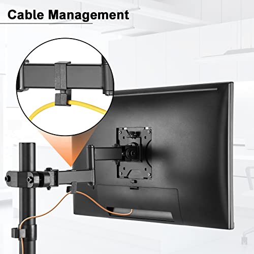 Universal VESA Pole Mount, Full Motion TV Mount for 17-32 Inch Screens, Black X712162