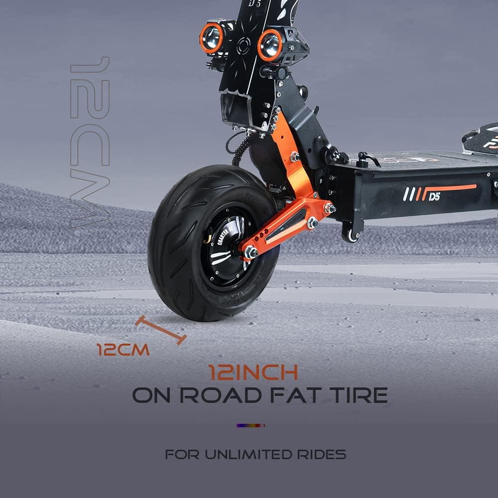 Foldable Electric Scooter with Seat, Dual Motor, Off-Road Tires Z11079