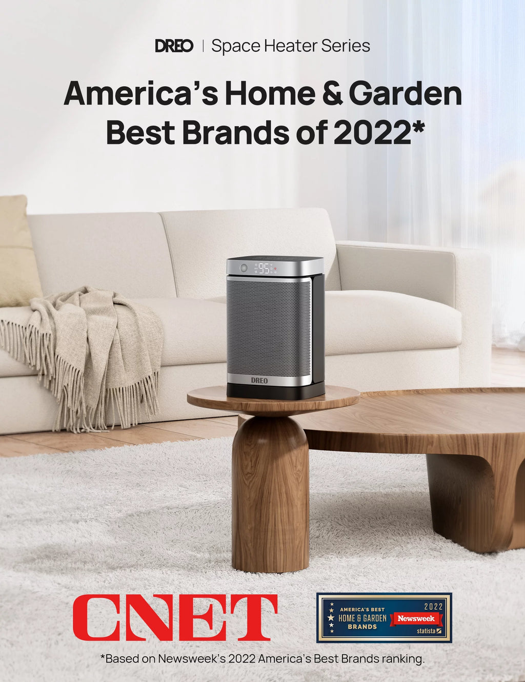 Space Heater with Motion Sensor, 1500W Oscillating, Digital Thermostat, Remote Control Z87925