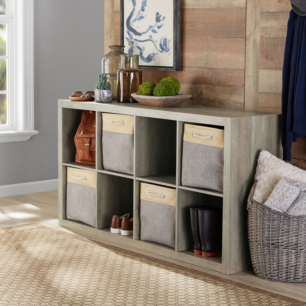 8-Cube Storage Organizer, Rustic Gray E39232