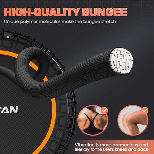 Foldable Mini Trampoline with Adjustable Foam Handle M67736