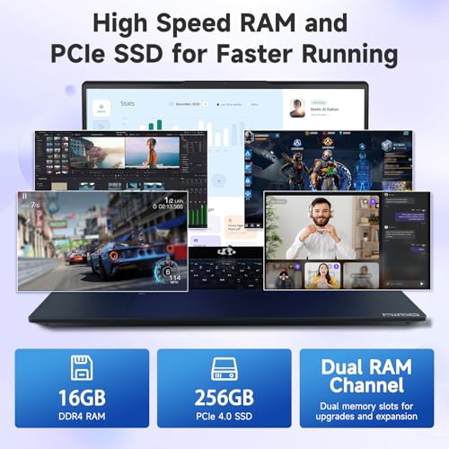 15.6" IPS FHD Laptop, Intel 6 Core i3, 8GB RAM 256GB SSD, Backlit Keyboard, Fingerprint, Wi-Fi 6, Win 11 P765767