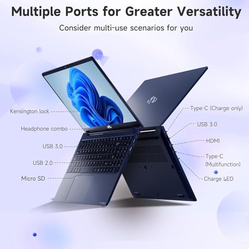 15.6" IPS FHD Laptop, Intel 6 Core i3, 8GB RAM 256GB SSD, Backlit Keyboard, Fingerprint, Wi-Fi 6, Win 11 P765767