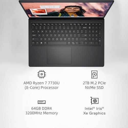 15.6" Touchscreen Laptop, AMD Ryzen 7, 64GB RAM, 2TB SSD T426490