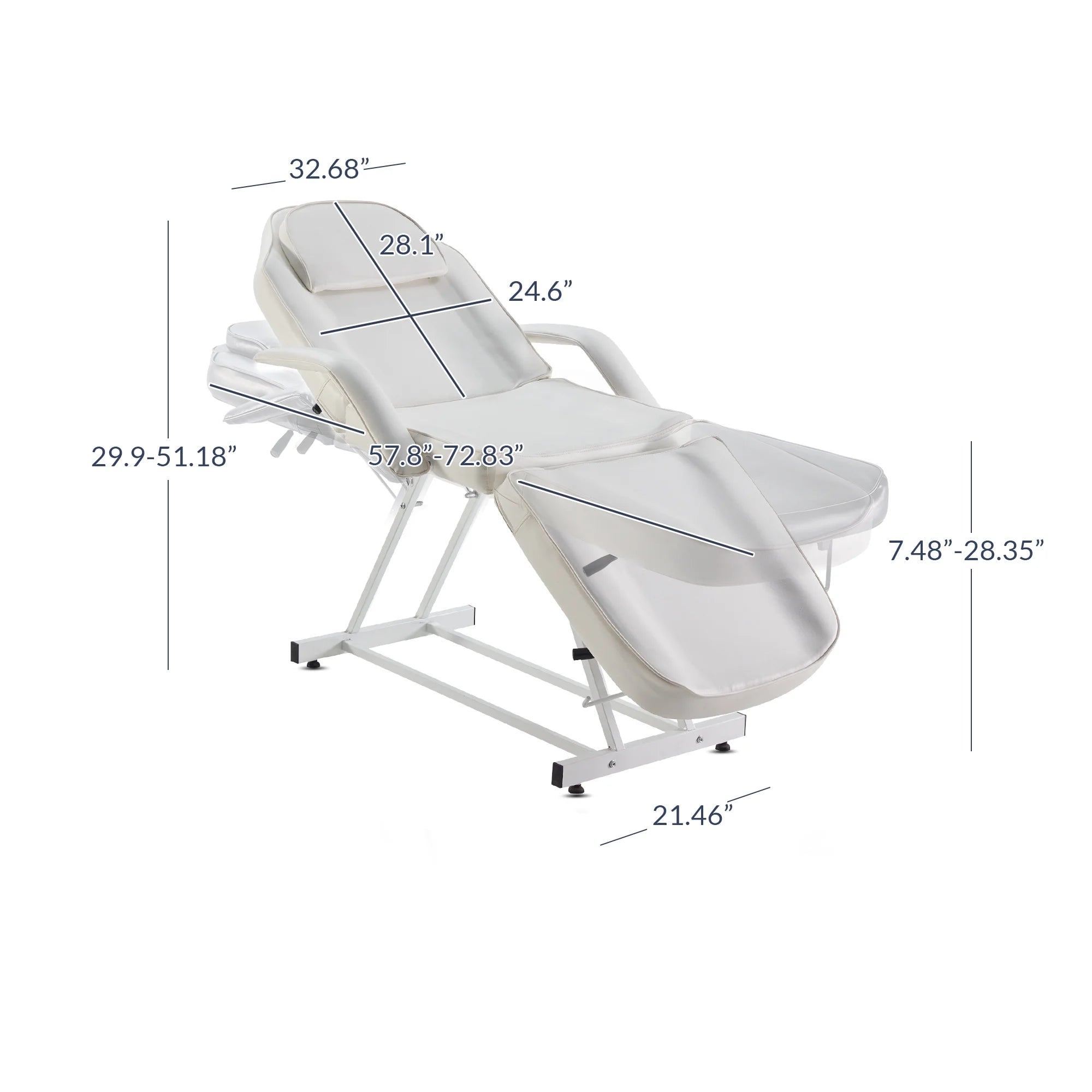 Massage Facial Bed Adjustable Table Chair Beauty Spa Salon Tattoo W94942