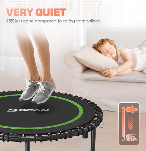 Foldable Mini Trampoline for Adults, 40/48 Inch Indoor Exercise Rebounder N9596