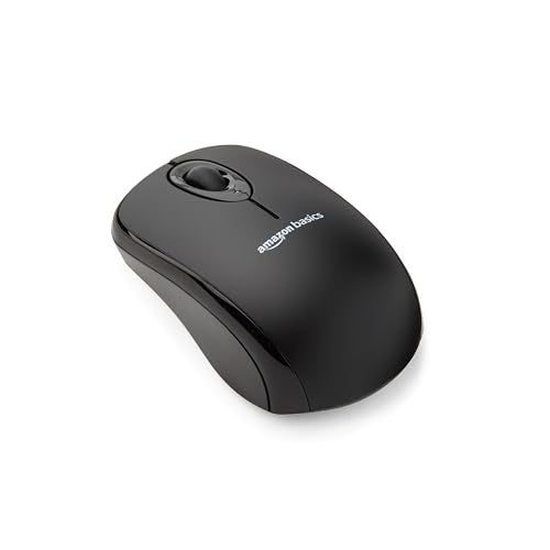 Wireless Optical Computer Mouse with USB Nano Receiver, Black P88471