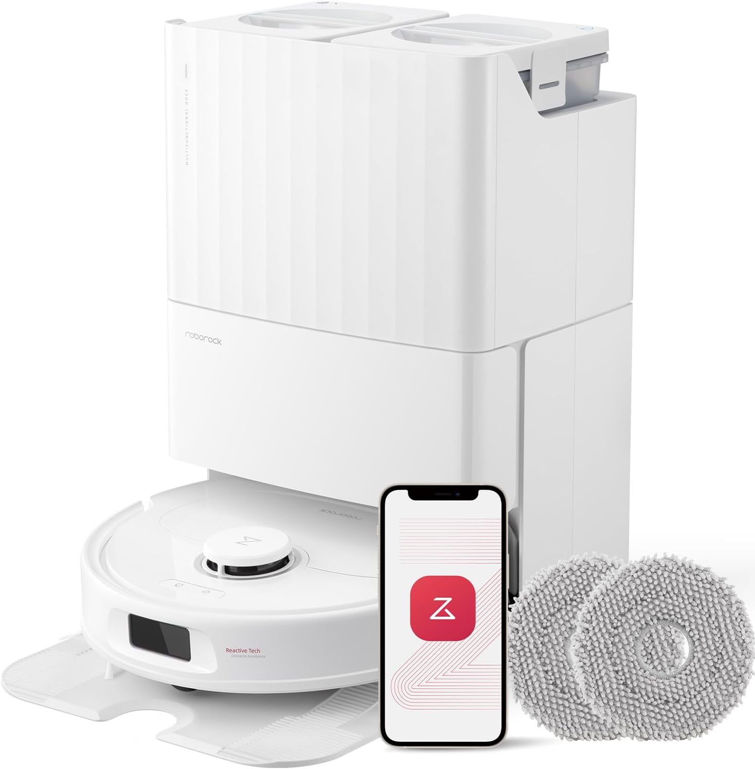 roborock Qrevo Plus Robot Vacuum and Mop 4 Pack Microfiber Mop Cloths