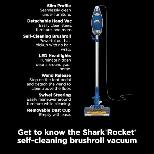 Corded Stick Vacuum with LED Headlights, XL Dust Cup, Lightweight, Converts to Hand Vacuum L83391