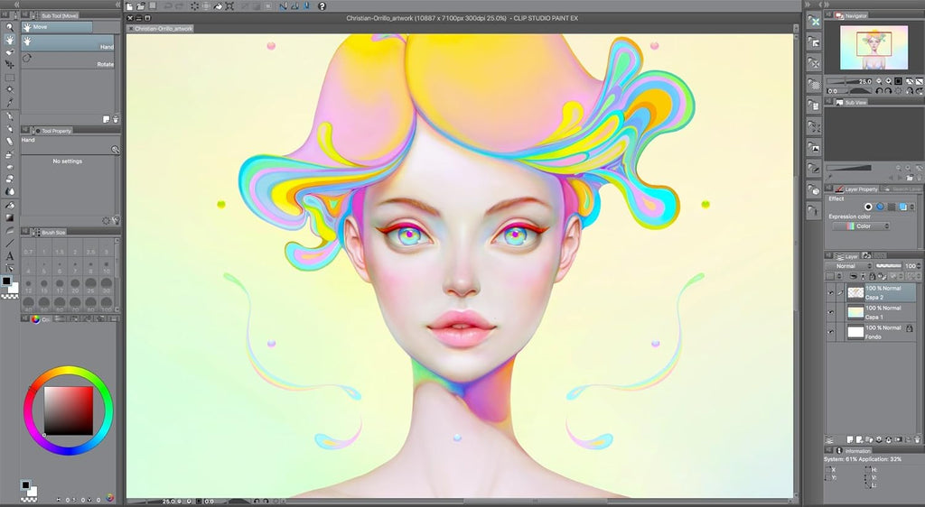 CLIP STUDIO PAINT PRO - Perpetual License - Windows/MacOS M76552