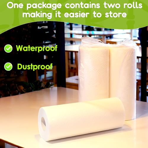 Bamboo Paper Towels 16 Rolls, 2-Ply, Highly Absorbent, Tree Free A392