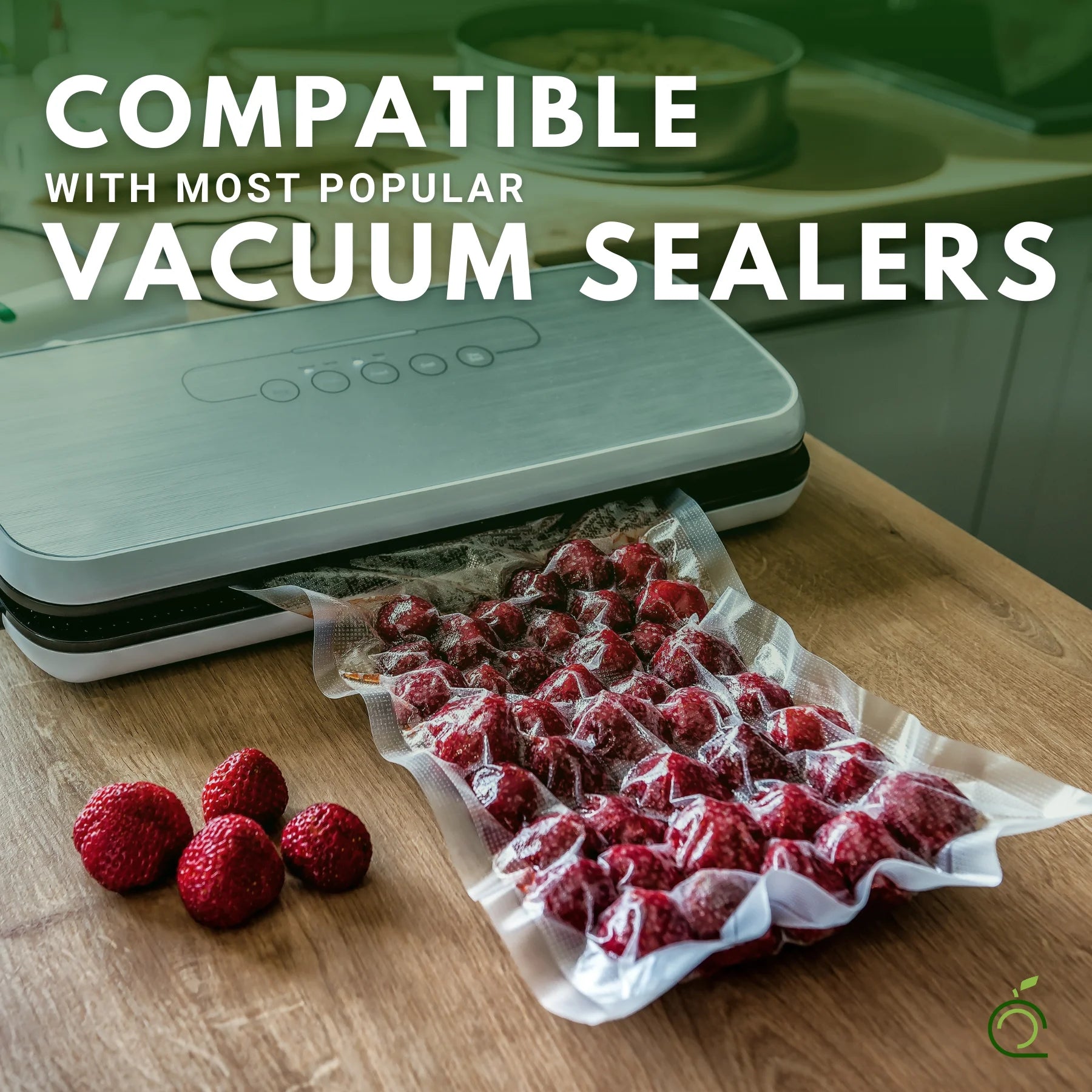 Vacuum Sealer Bags 8" x 50' Roll, 4 Count, BPA-Free O95476