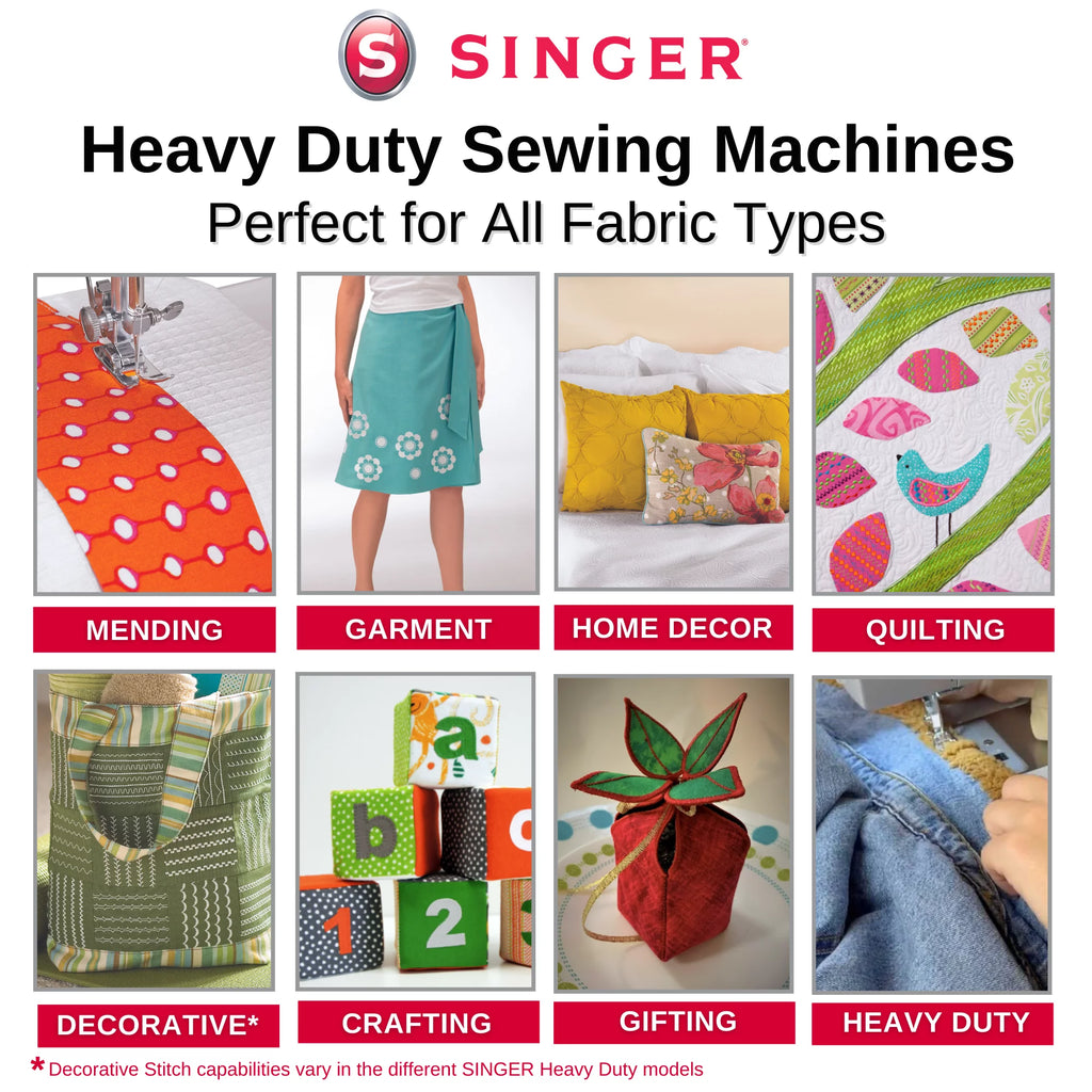 Heavy Duty Sewing Machine with 97 Stitch Applications A76479