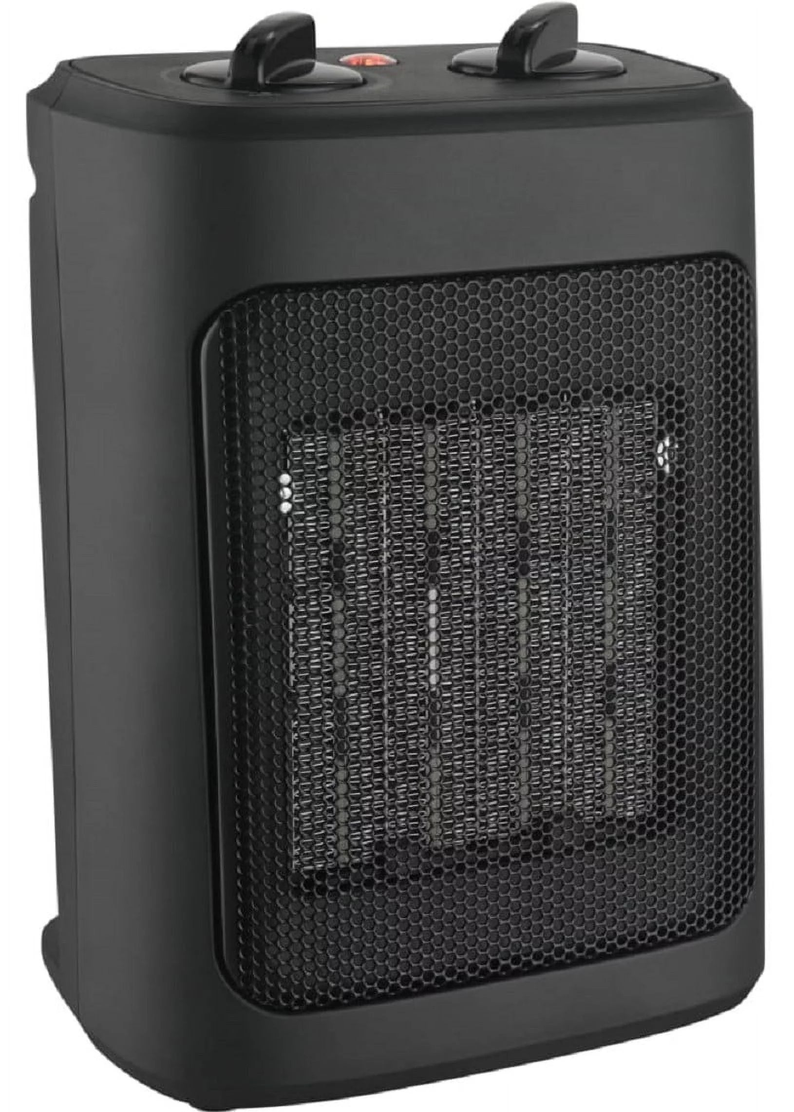 1500W Ceramic Fan-Forced Space Heater, Black D7611