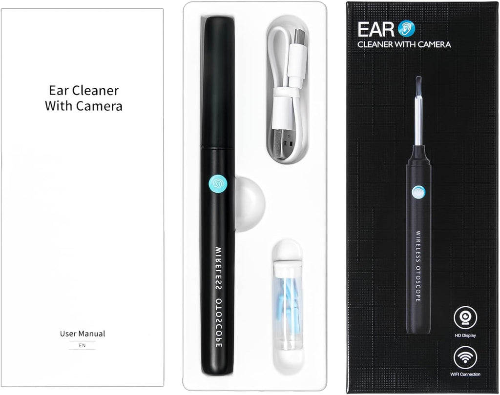 Ear Wax Removal Tool with HD Camera and 8-Piece Ear Cleaning Set M70577