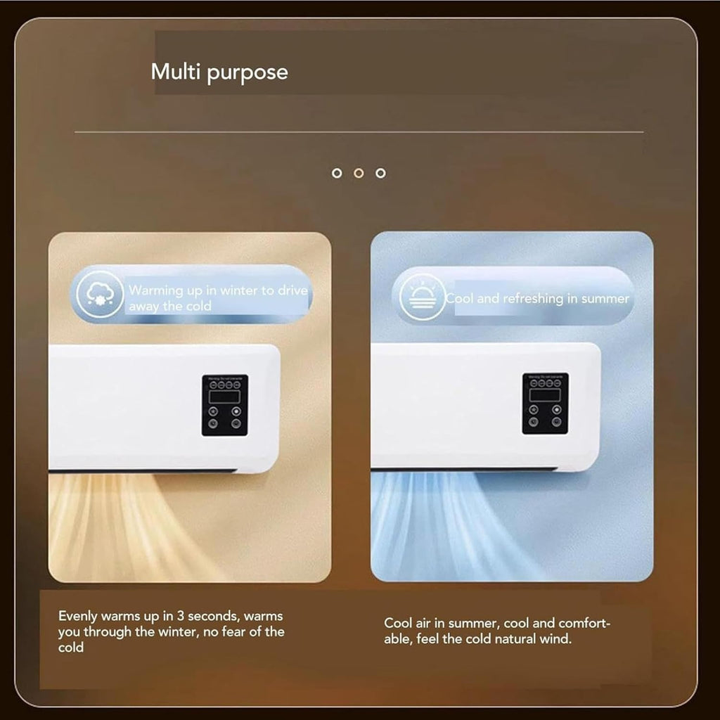 Mini Split AC/Heating System, Ductless Wall Mounted with Remote Control E74205