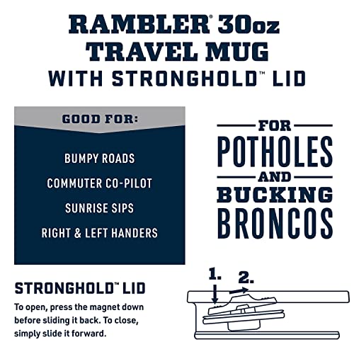 30 oz Stainless Steel Travel Mug with Vacuum Insulation N654379