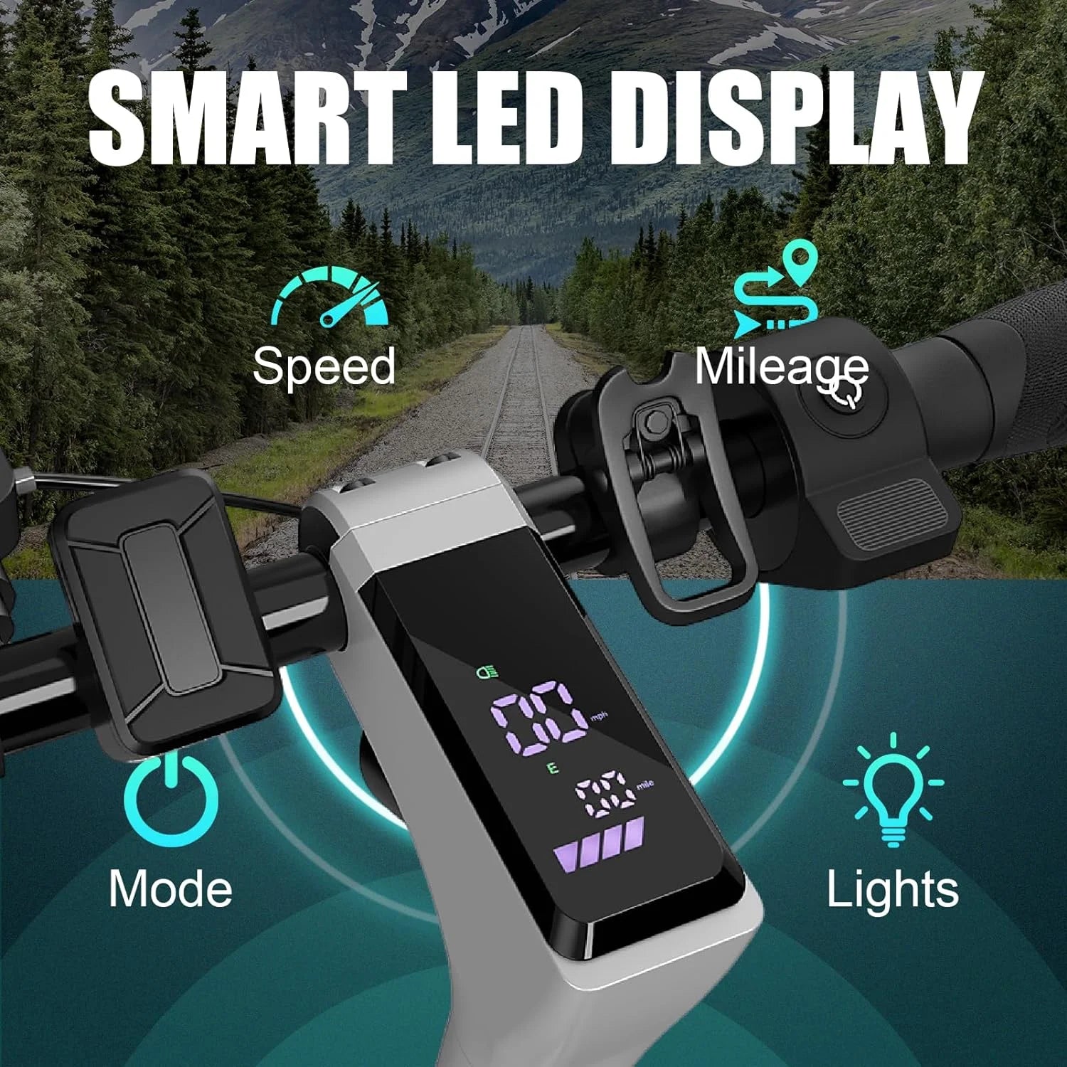 Electric Scooter for Adults, 20 Mph, 25 Miles Range, Foldable N986880