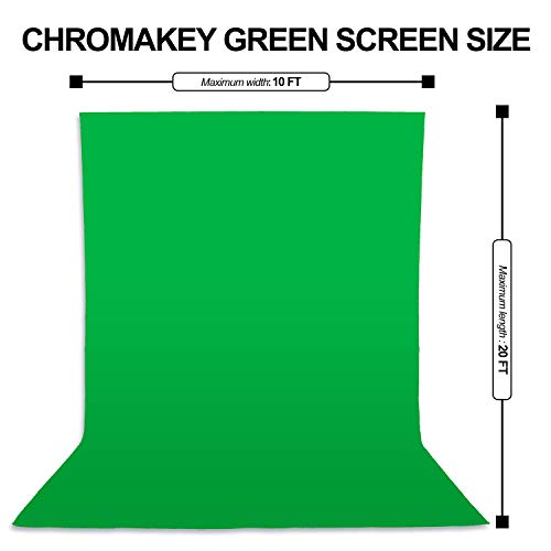 Green Screen Backdrop 6x9 FT for Photography and Streaming N128
