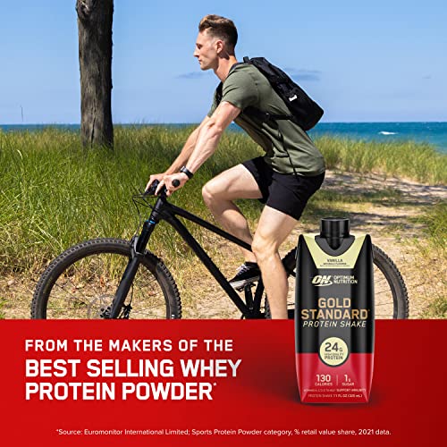 Protein Shake, 24g Protein, Ready to Drink, Gluten Free, Chocolate, 11 Fl Oz, 12 Count S505