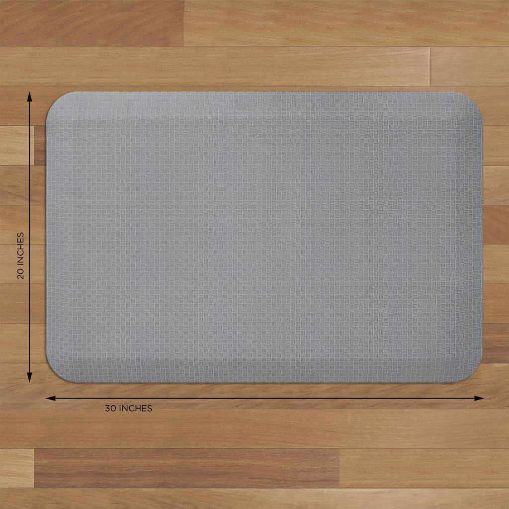 Kitchen Floor Mat, Light Gray, 20" x 30" M283